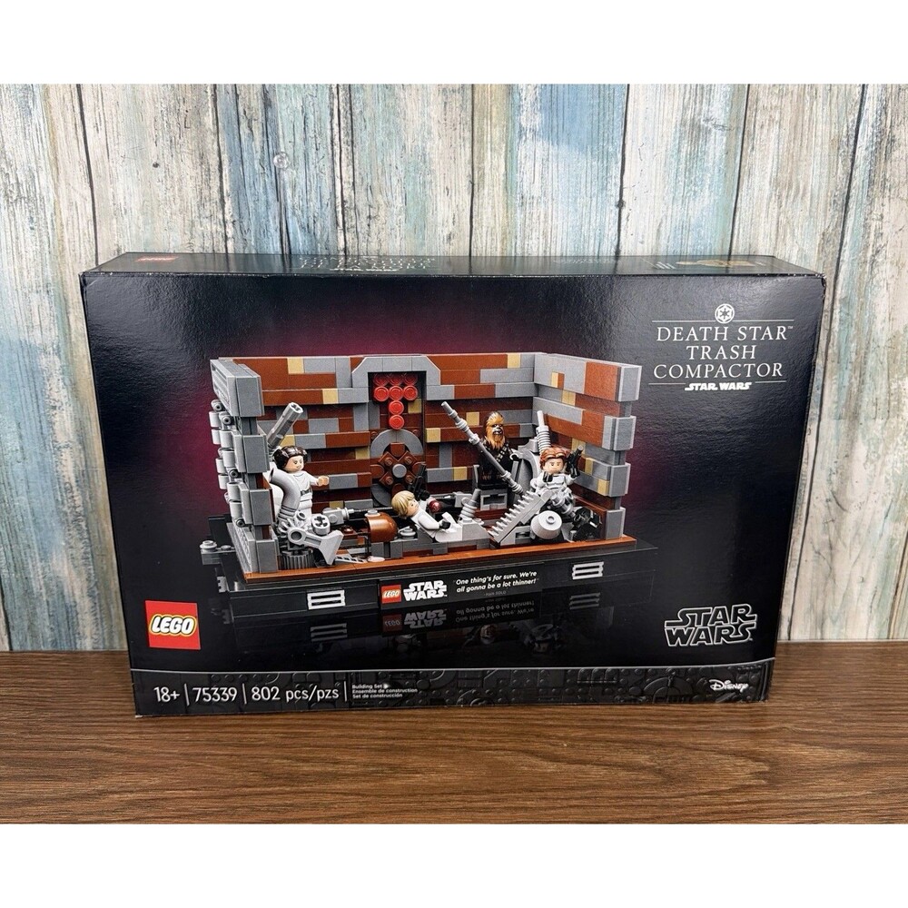 LEGO Star Wars Death Star Trash Compactor Diorama 75339 New Sealed 802 Pcs NIB